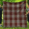 Premium Quilt - Cunningham Burgundy Dancers Tartan Quilt A7