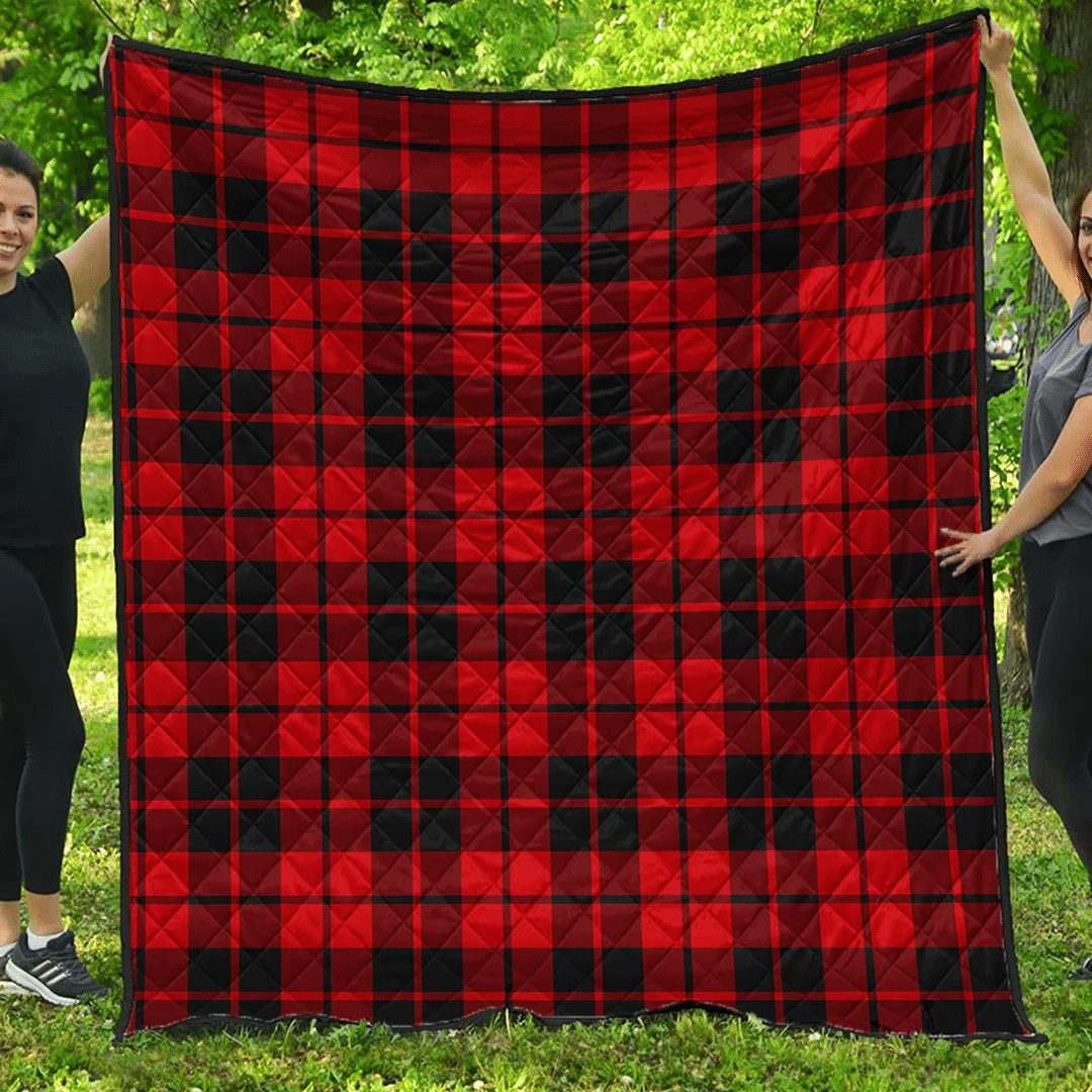 Premium Quilt - Ettrick District Tartan Quilt A7 Premium Quilt - Ettrick District Tartan Quilt A7