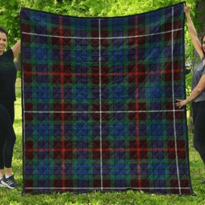 Premium Quilt - Fraser Hunting Ancient Tartan Quilt A7