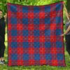 Premium Quilt - Galloway Red Tartan Quilt A7