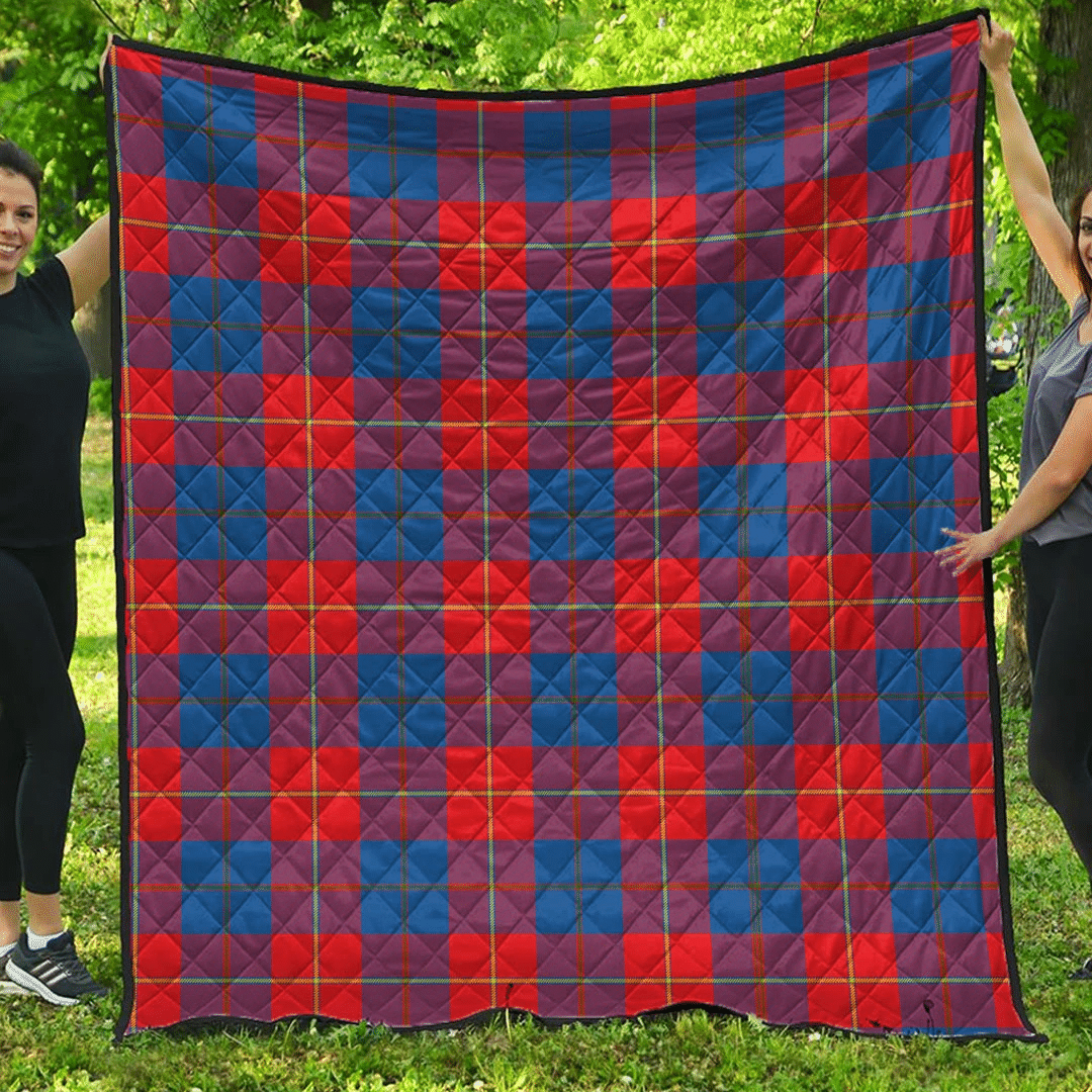 Premium Quilt - Galloway Red Tartan Quilt A7 Premium Quilt - Galloway Red Tartan Quilt A7