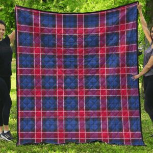 Premium Quilt - Graham of Menteith Red Tartan Quilt A7