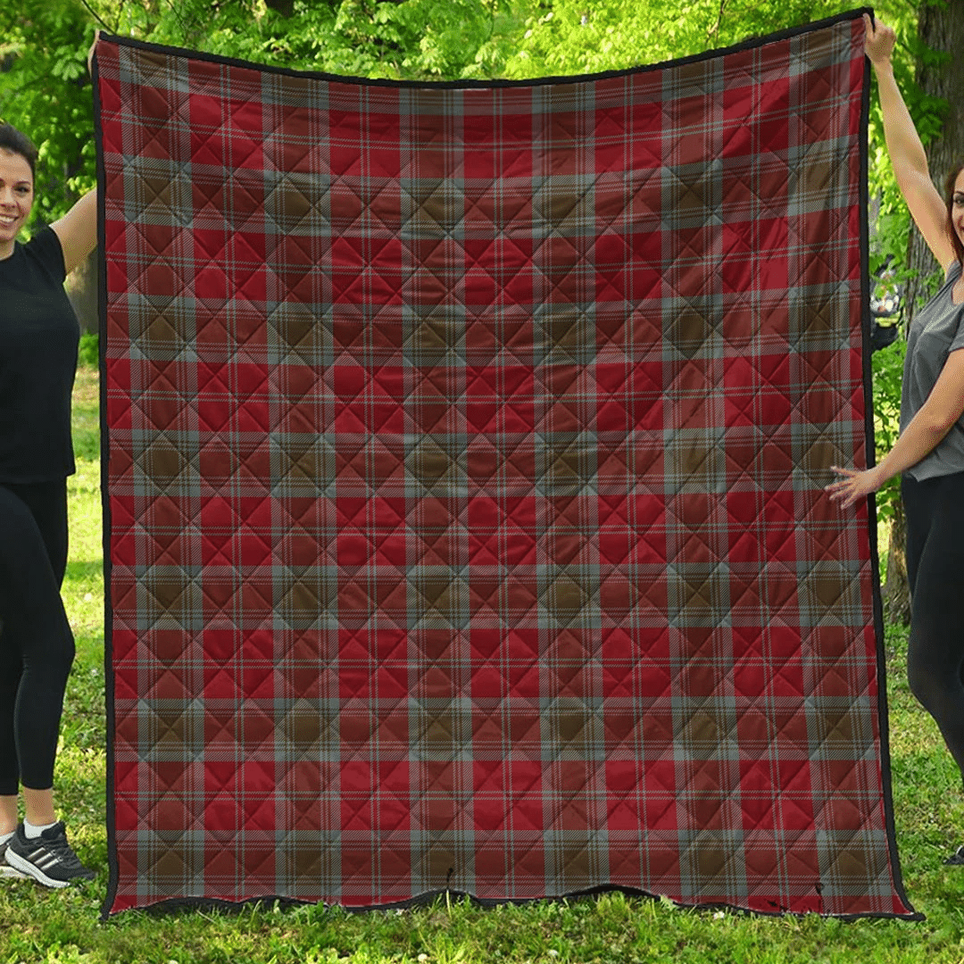 Premium Quilt - Lindsay Weathered Tartan Quilt A7 Premium Quilt - Lindsay Weathered Tartan Quilt A7