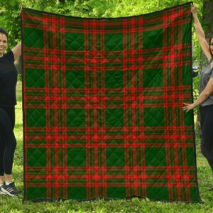 Premium Quilt - Menzies Green Modern Tartan Quilt A7