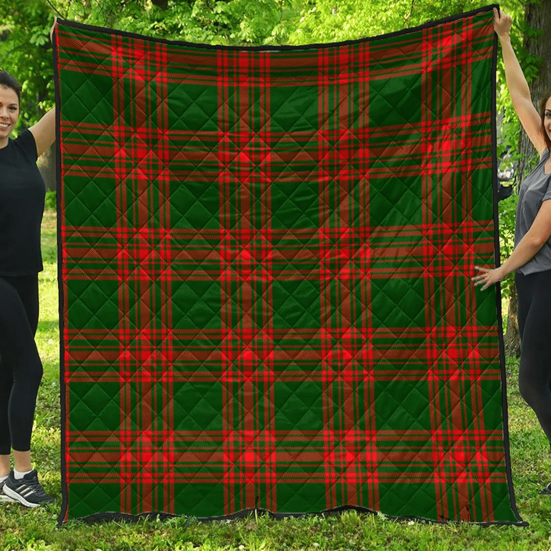 Premium Quilt - Menzies Green Modern Tartan Quilt A7 Premium Quilt - Menzies Green Modern Tartan Quilt A7