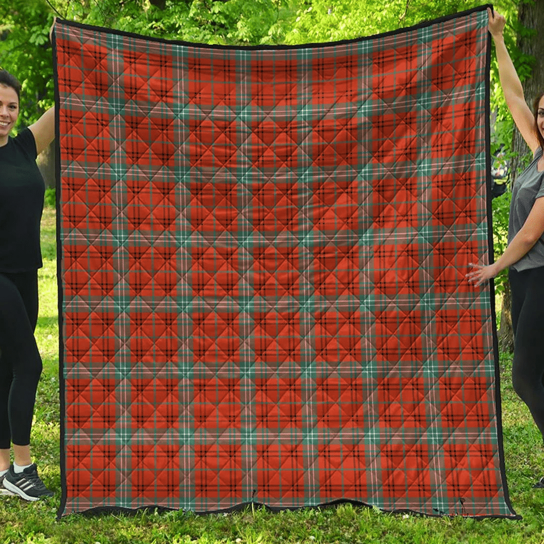 Premium Quilt - Morrison Red Ancient Tartan Quilt A7 Premium Quilt - Morrison Red Ancient Tartan Quilt A7