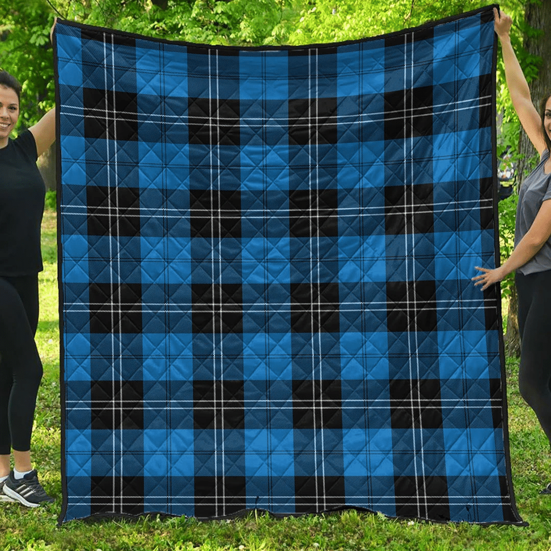 Premium Quilt - Ramsay Blue Ancient Tartan Quilt A7 Premium Quilt - Ramsay Blue Ancient Tartan Quilt A7
