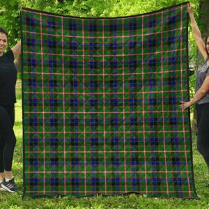 Premium Quilt - Reid Green Tartan Quilt A7