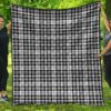 Premium Quilt - Scott Black & White Modern Tartan Quilt A7