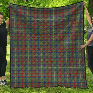 Premium Quilt - Shaw Green Modern Tartan Quilt A7
