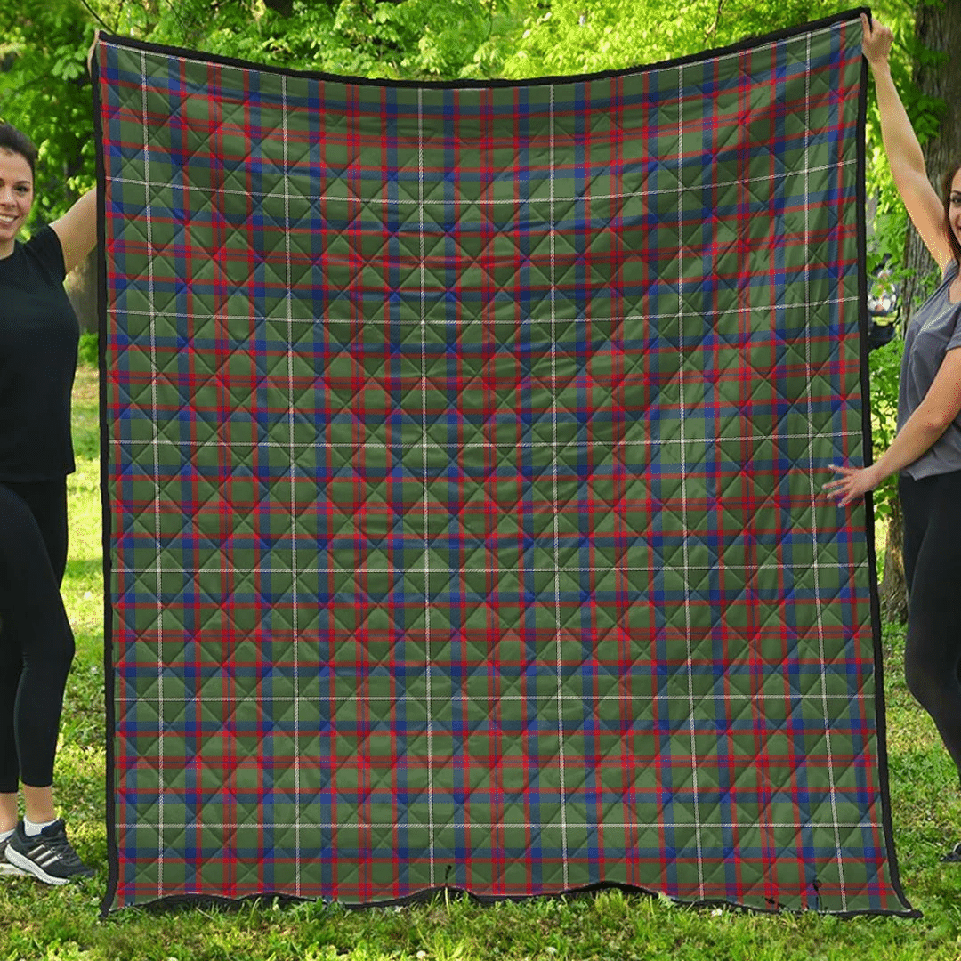 Premium Quilt - Shaw Green Modern Tartan Quilt A7 Premium Quilt - Shaw Green Modern Tartan Quilt A7