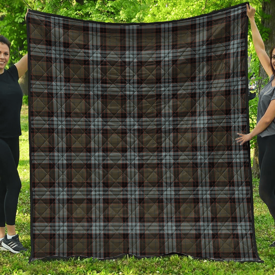 Premium Quilt - Stewart Old Weathered Tartan Quilt A7 Premium Quilt - Stewart Old Weathered Tartan Quilt A7