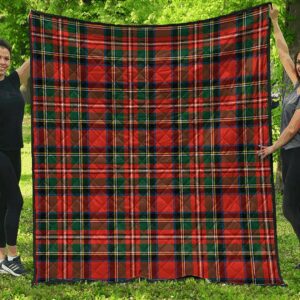 Premium Quilt - Stewart Royal Modern Tartan Quilt A7