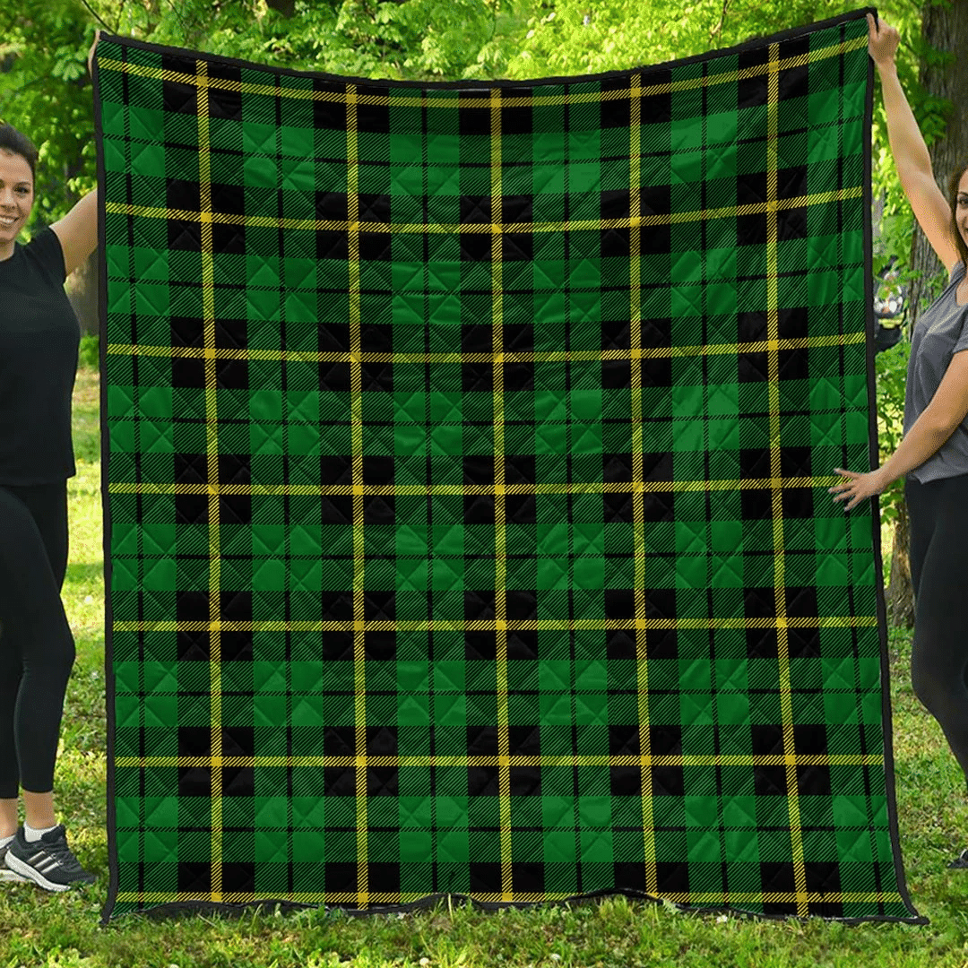 Premium Quilt - Wallace Hunting - Green Tartan Quilt A7 Premium Quilt - Wallace Hunting - Green Tartan Quilt A7