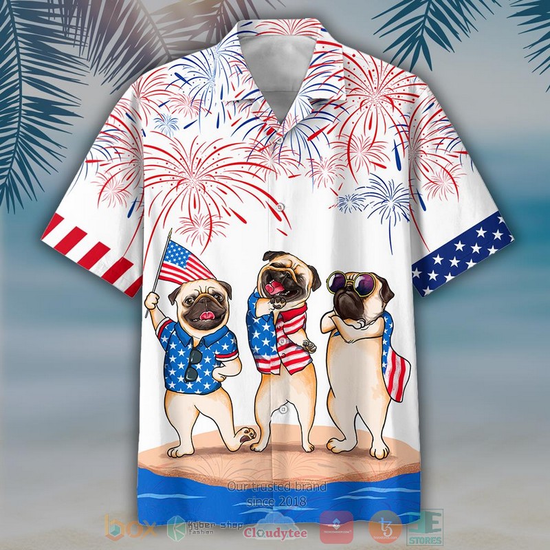 Pug Independence Day Is Coming Hawaiian Shirt Pug Independence Day Is Coming Hawaiian Shirt