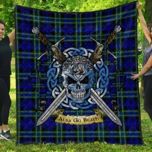 Quilt - Arbuthnot Modern Tartan Premium Quilt Celtic Scottish Warrior A7