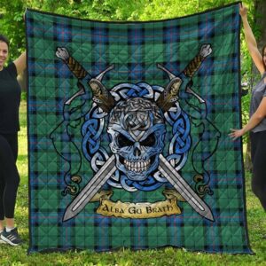 Quilt - Armstrong Ancient Tartan Premium Quilt Celtic Scottish Warrior A7