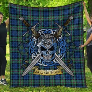Quilt - Baird Ancient Tartan Premium Quilt Celtic Scottish Warrior A7