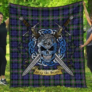 Quilt - Baird Modern Tartan Premium Quilt Celtic Scottish Warrior A7