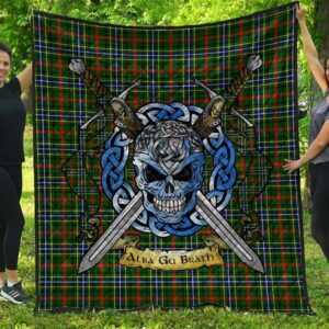 Quilt - Bisset Tartan Premium Quilt Celtic Scottish Warrior A7