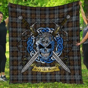 Quilt - BlackWatch Weathered Tartan Premium Quilt Celtic Scottish Warrior A7