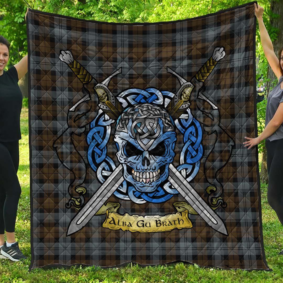 Quilt - BlackWatch Weathered Tartan Premium Quilt Celtic Scottish Warrior A7 Quilt - BlackWatch Weathered Tartan Premium Quilt Celtic Scottish Warrior A7