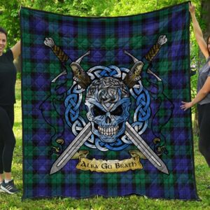 Quilt - Blackwatch Modern Tartan Premium Quilt Celtic Scottish Warrior A7