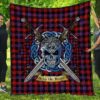 Quilt - Brown Modern Tartan Premium Quilt Celtic Scottish Warrior A7
