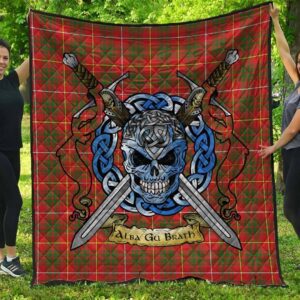 Quilt - Bruce Modern Tartan Premium Quilt Celtic Scottish Warrior A7