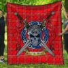 Quilt - Burnett Modern Tartan Premium Quilt Celtic Scottish Warrior A7
