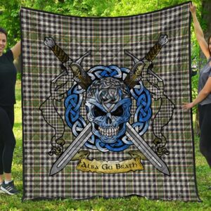 Quilt - Burns Check Tartan Premium Quilt Celtic Scottish Warrior A7
