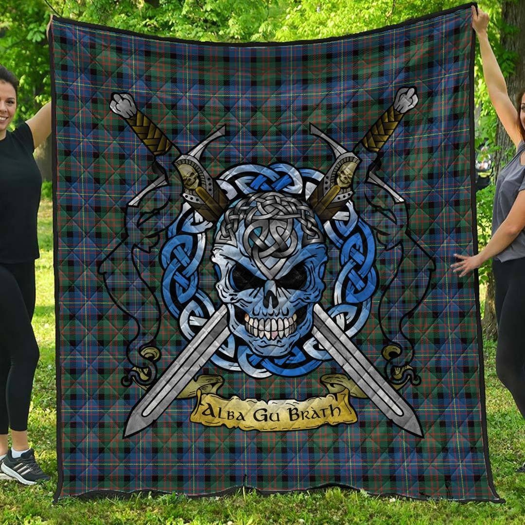 Quilt - Cameron of Erracht Ancient Tartan Premium Quilt Celtic Scottish Warrior A7 Quilt - Cameron of Erracht Ancient Tartan Premium Quilt Celtic Scottish Warrior A7