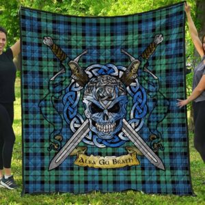 Quilt - Campbell Ancient 01 Tartan Premium Quilt Celtic Scottish Warrior A7