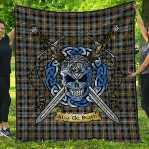 Quilt - Campbell Argyll Weathered Tartan Premium Quilt Celtic Scottish Warrior A7
