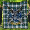 Quilt - Campbell Dress Ancient Tartan Premium Quilt Celtic Scottish Warrior A7
