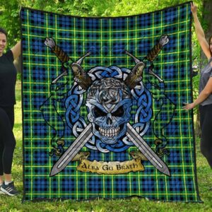 Quilt - Campbell of Breadalbane Ancient Tartan Premium Quilt Celtic Scottish Warrior A7