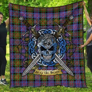Quilt - Carnegie Ancient Tartan Premium Quilt Celtic Scottish Warrior A7