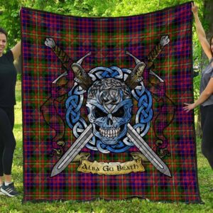 Quilt - Carnegie Modern Tartan Premium Quilt Celtic Scottish Warrior A7