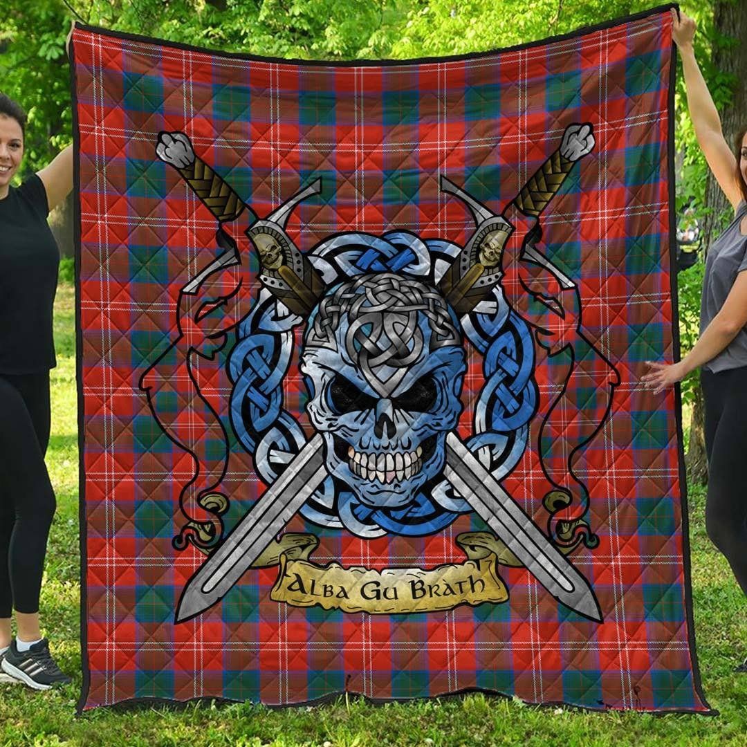 Quilt - Chisholm Ancient Tartan Premium Quilt Celtic Scottish Warrior A7 Quilt - Chisholm Ancient Tartan Premium Quilt Celtic Scottish Warrior A7