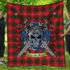 Quilt - Chisholm Modern Tartan Premium Quilt Celtic Scottish Warrior A7