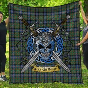 Quilt - Cochrane Ancient Tartan Premium Quilt Celtic Scottish Warrior A7