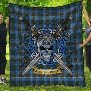 Quilt - Cockburn Modern Tartan Premium Quilt Celtic Scottish Warrior A7