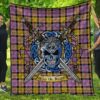 Quilt - Culloden Ancient Tartan Premium Quilt Celtic Scottish Warrior A7