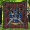 Quilt - Cumming Hunting Modern Tartan Premium Quilt Celtic Scottish Warrior A7
