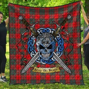 Quilt - Cumming Modern Tartan Premium Quilt Celtic Scottish Warrior A7
