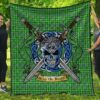 Quilt - Currie Tartan Premium Quilt Celtic Scottish Warrior A7