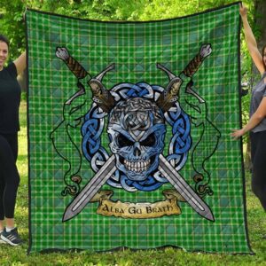 Quilt - Currie Tartan Premium Quilt Celtic Scottish Warrior A7