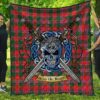 Quilt - Dalziel Modern Tartan Premium Quilt Celtic Scottish Warrior A7