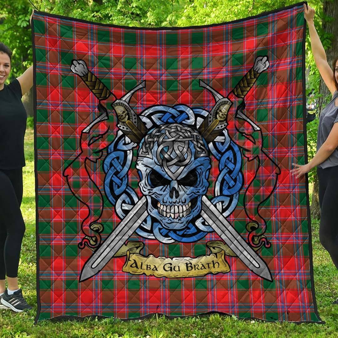 Quilt - Dalziel Modern Tartan Premium Quilt Celtic Scottish Warrior A7 Quilt - Dalziel Modern Tartan Premium Quilt Celtic Scottish Warrior A7