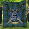 Quilt - Davidson Ancient Tartan Premium Quilt Celtic Scottish Warrior A7
